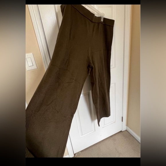 MarlaWynne 3X Rib Detail Sweater Knit Pant - Picture 2 of 3